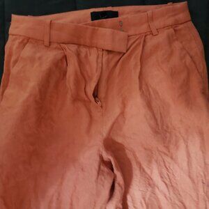 Banana Republic Pink Linen Pants XS L